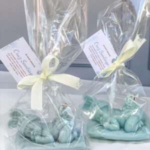 Caja con 25 velas de bebe durmiendo